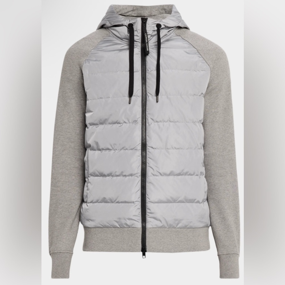 Canada Goose HyBridge® Huron Full Zip Jacket Hoodie Stone Heather NWT